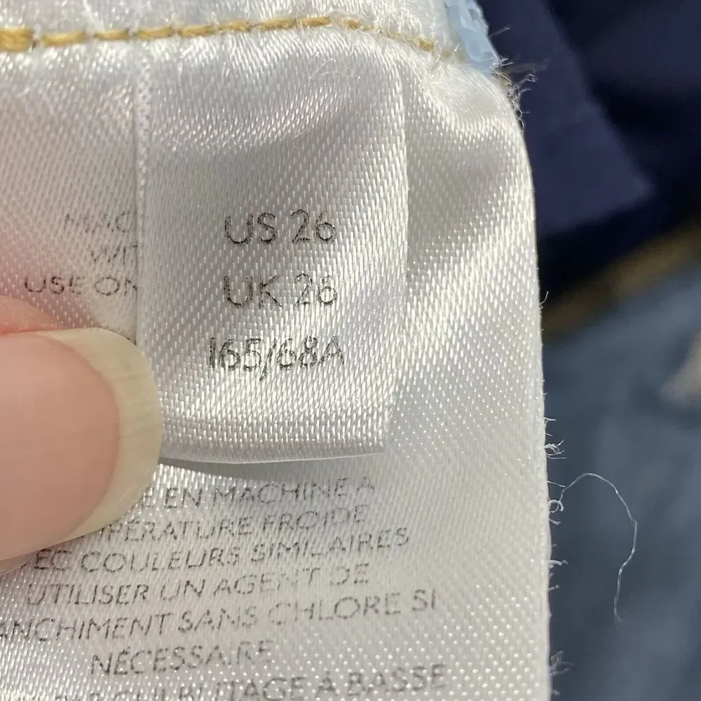 Free People‎ X We The Free Jeans Womens 26 skinny raw hem high rise